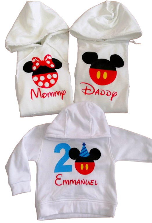 Buzo MICKEY / MINNIE (Nombre-Años)