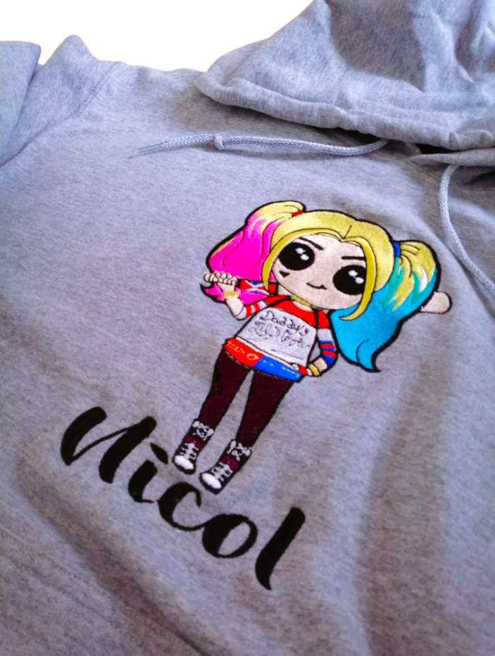 Buzo EL JOKER / HARLEY QUINN (Nombre)