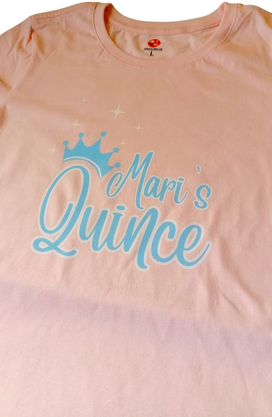Camiseta CUMPLEAÑOS QUINCE