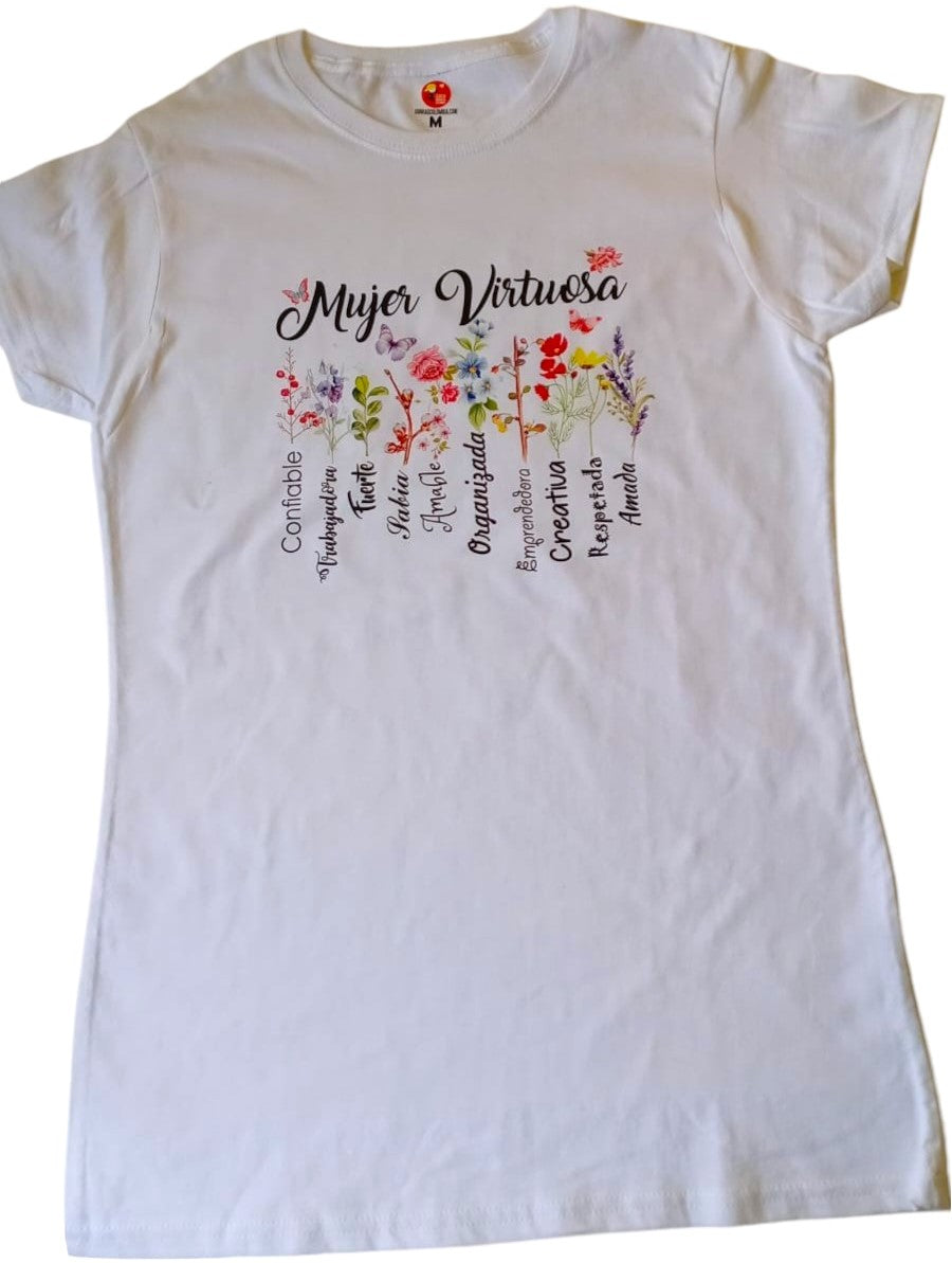 Camiseta FLORES MUJER VIRTUOSA