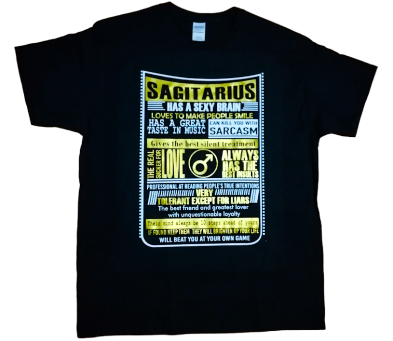 Camiseta SAGITARIUS HAS A SEXY BRAIN...