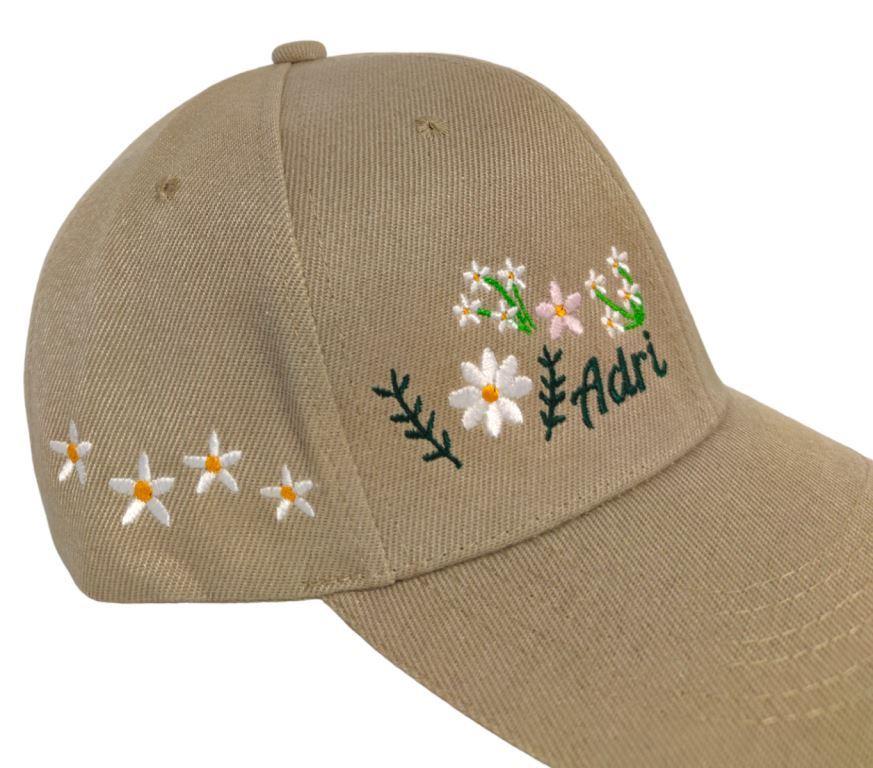 Gorra FLORES Y HOJAS (Nombre)