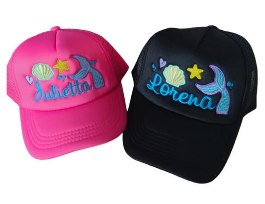 Gorras COLA DE SIRENA (Nombres)