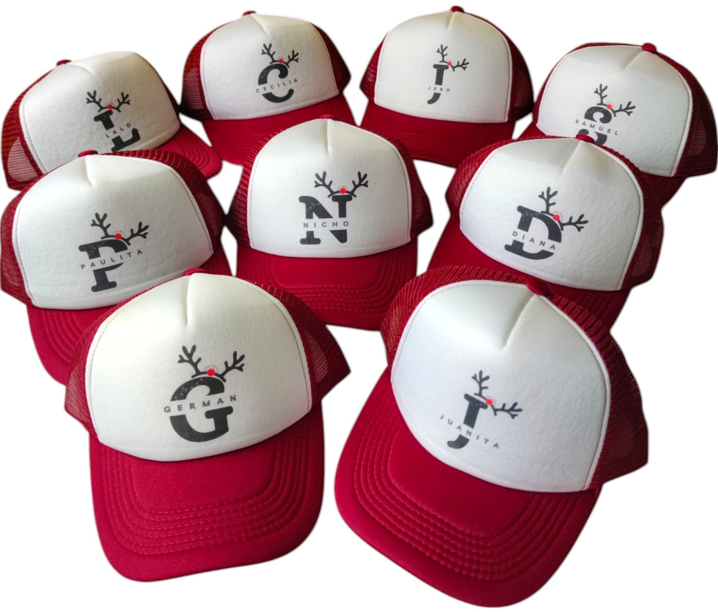 Gorra Navidad OREJAS RENO (Nombre)