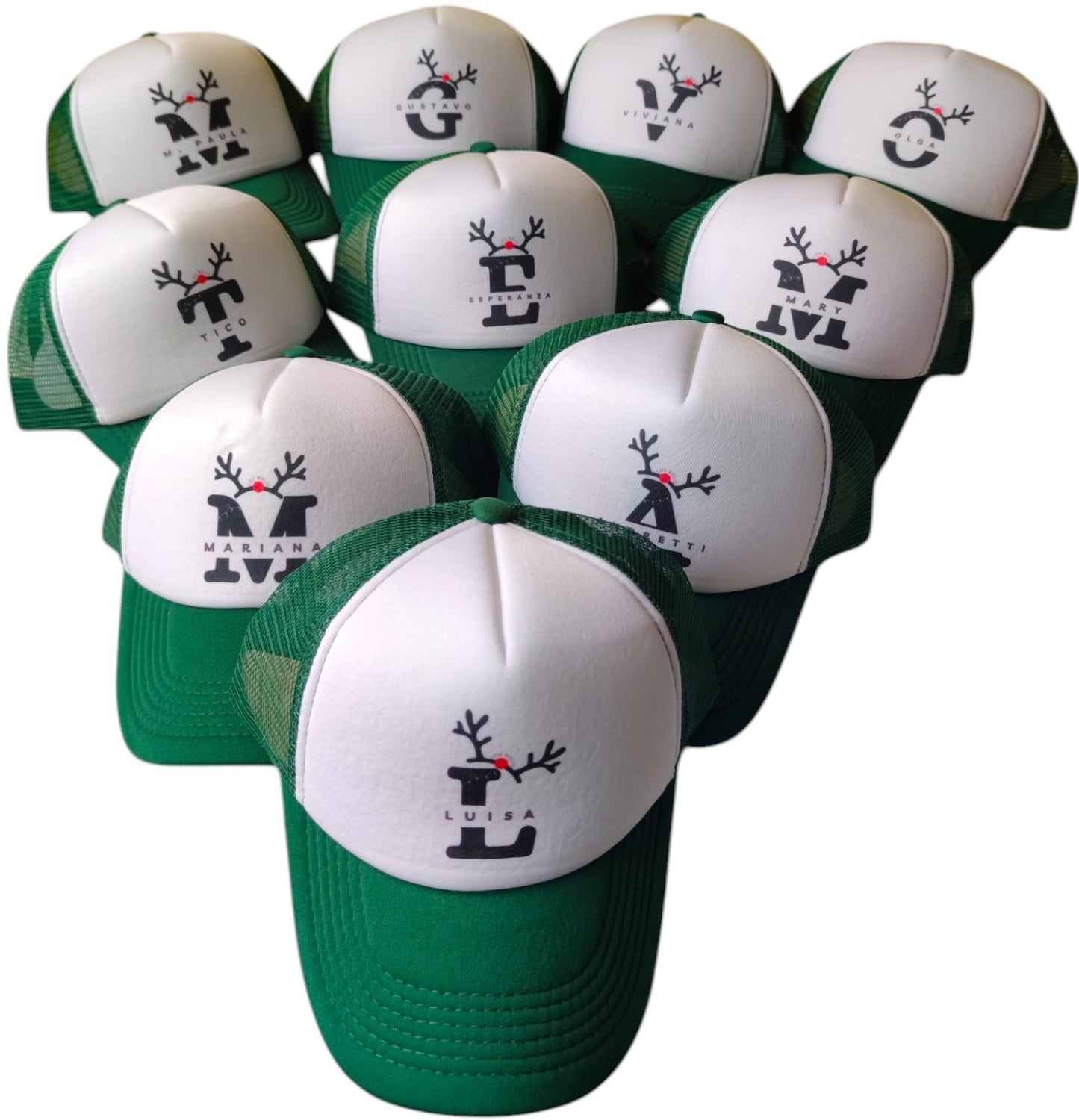 Gorra Navidad OREJAS RENO (Nombre)