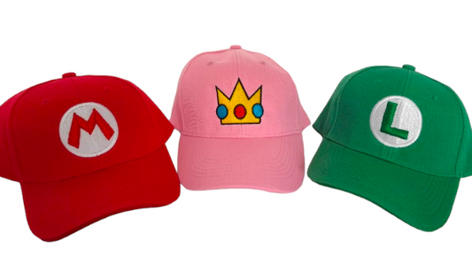 Gorra SUPER MARIO 3D / LUIGI 3D / CORONA PRINCESA PEACH