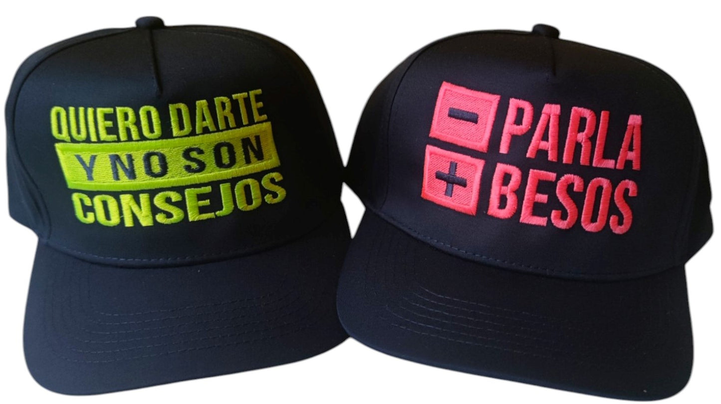 Gorras Frases QUIERO DARTE... - PARLA + BESOS