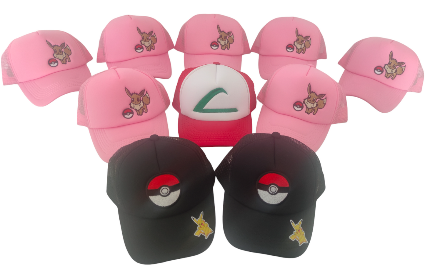 Gorra POKEMÓN EEVEE / POKEBOLA CON PIKACHU / ASH