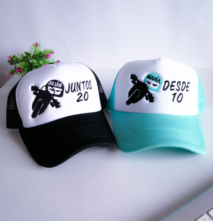 Gorras MOTOS - JUNTOS DESDE (Nombres-Año)