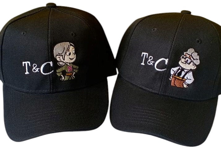 Gorras ABUELOS UP - CARL Y ELLIE (Iniciales)