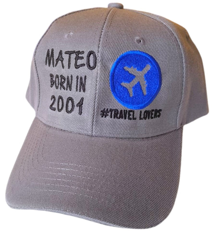 Gorra AVIÓN - BORN IN... (Nombre-Año)