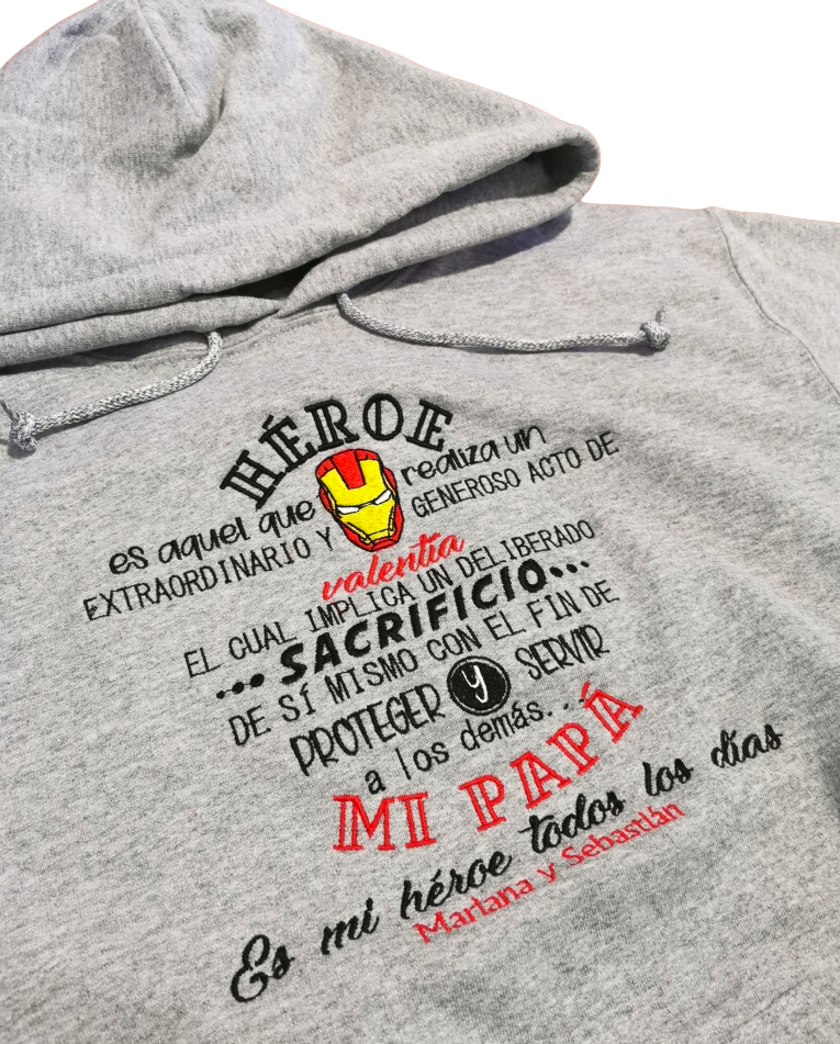Buzo IRON MAN - DÍA DEL PADRE (Nombres)