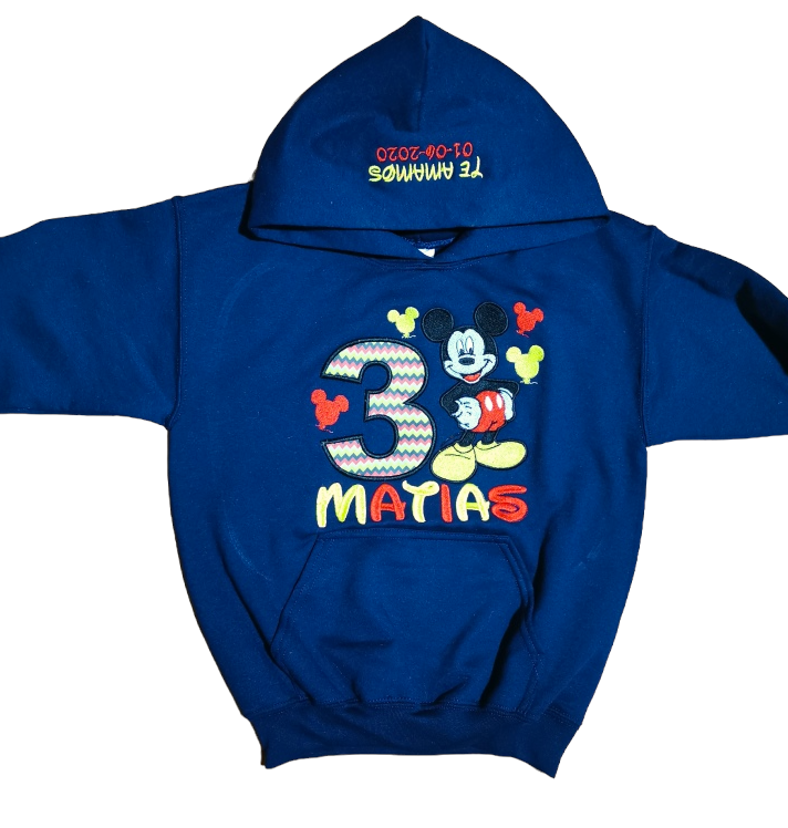 Buzo Cumpleaños MICKEY MOUSE (Nombre)