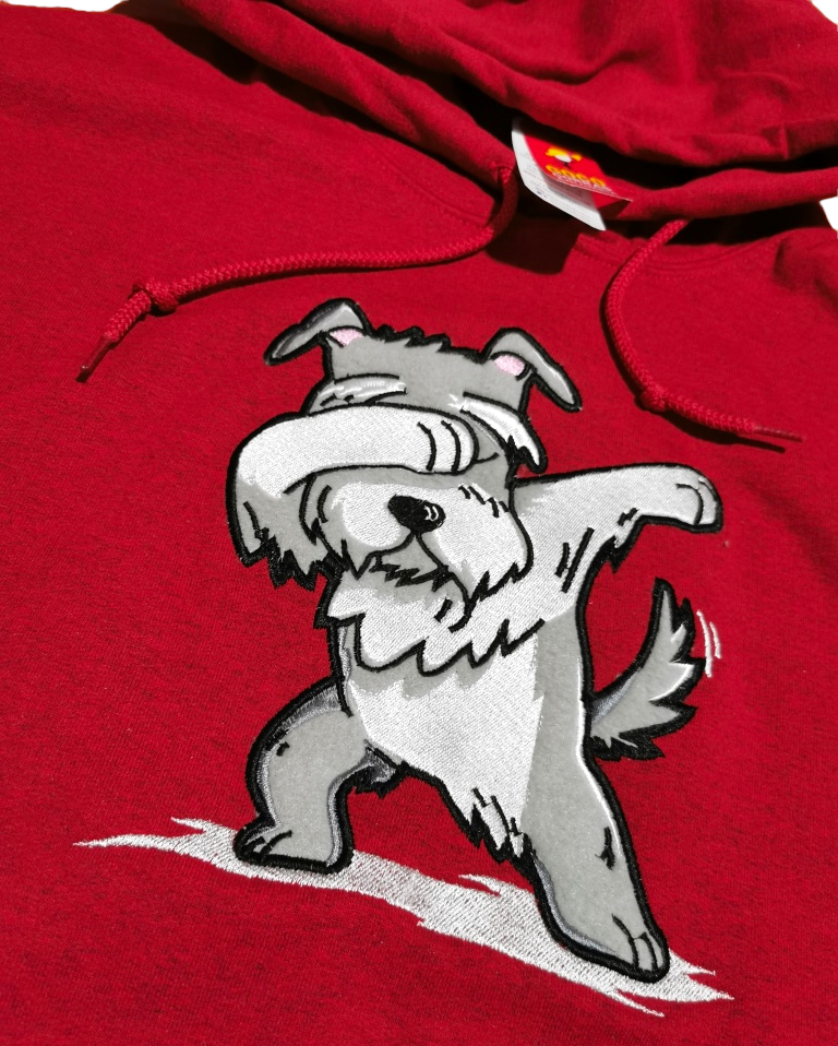 Buzo PERRO SCHNAUZER BAILANDO
