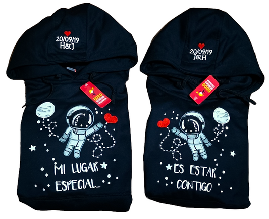 Buzo ASTRONAUTA (Fecha-Iniciales)