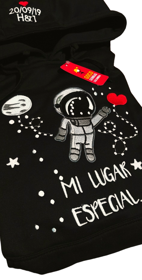 Buzo ASTRONAUTA (Fecha-Iniciales)