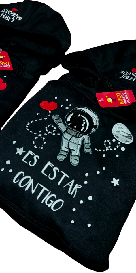 Buzo ASTRONAUTA (Fecha-Iniciales)