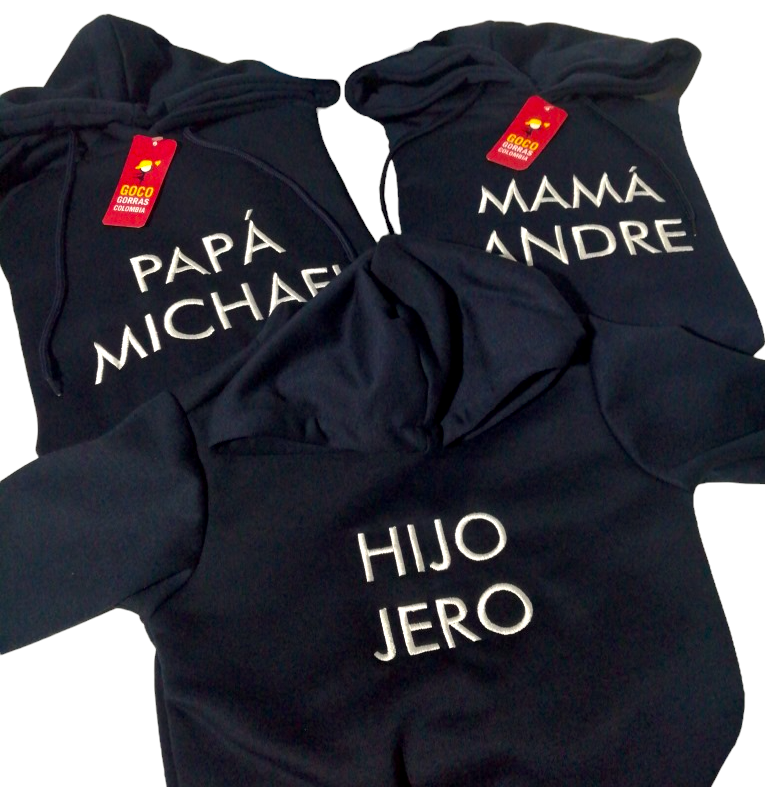 Buzo PAPÁ / MAMÁ / HIJO (Nombre)