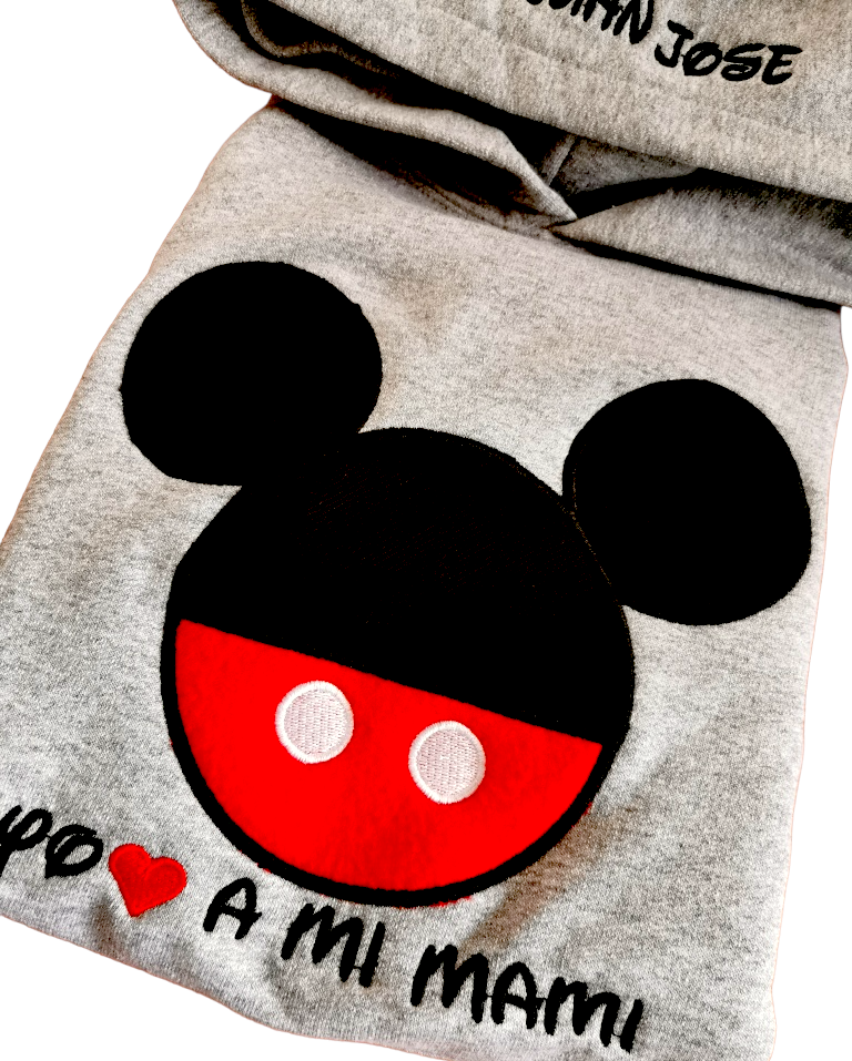 Buzo MINNIE / MICKEY - MADRE E HIJOS (Nombre)
