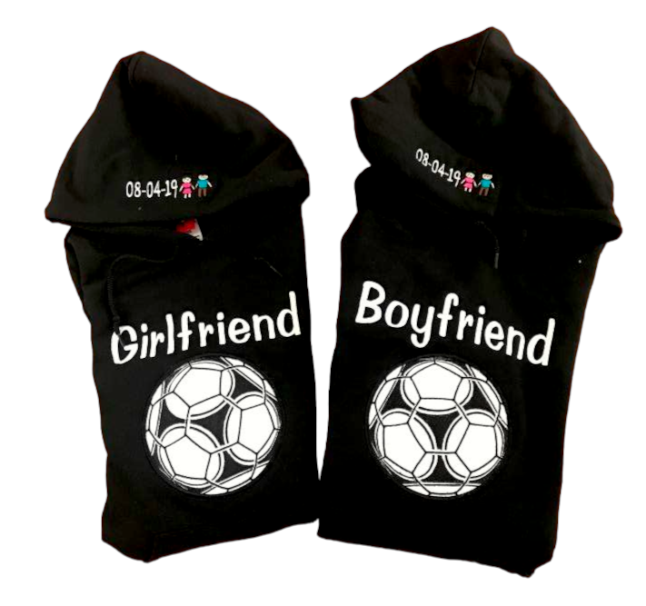 Buzo GIRLFRIEND / BOYFRIEND - BALÓN DE FUTBOL (Fecha)
