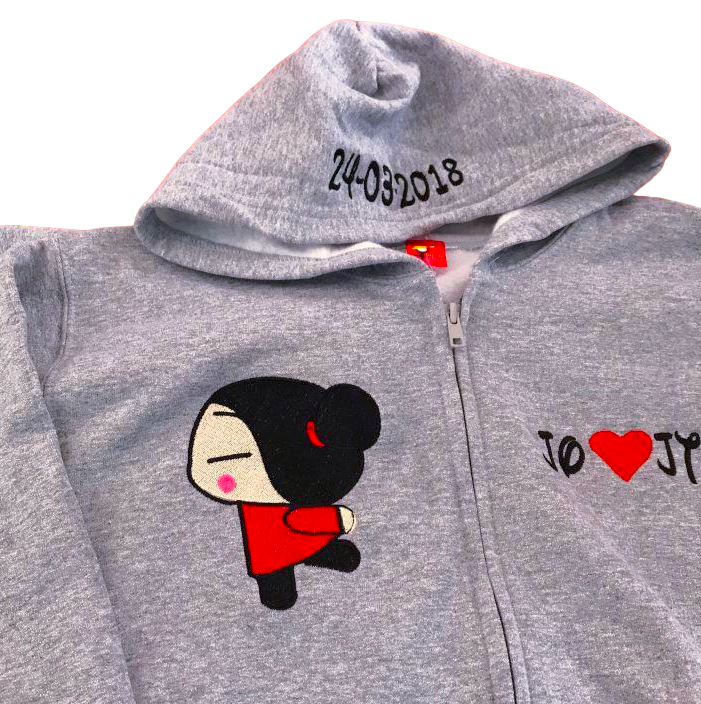 Buzo GARU / PUCCA (Fecha-Iniciales)