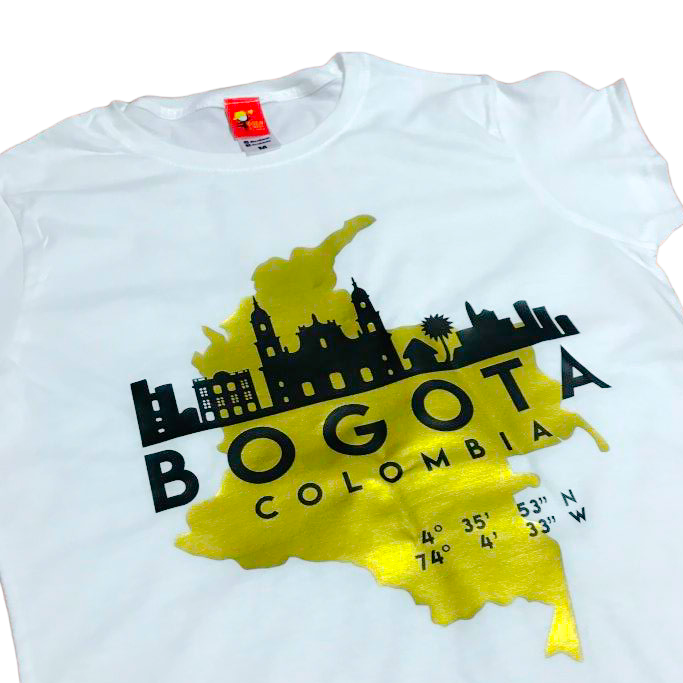 Camiseta MAPA DE COLOMBIA - BOGOTÁ