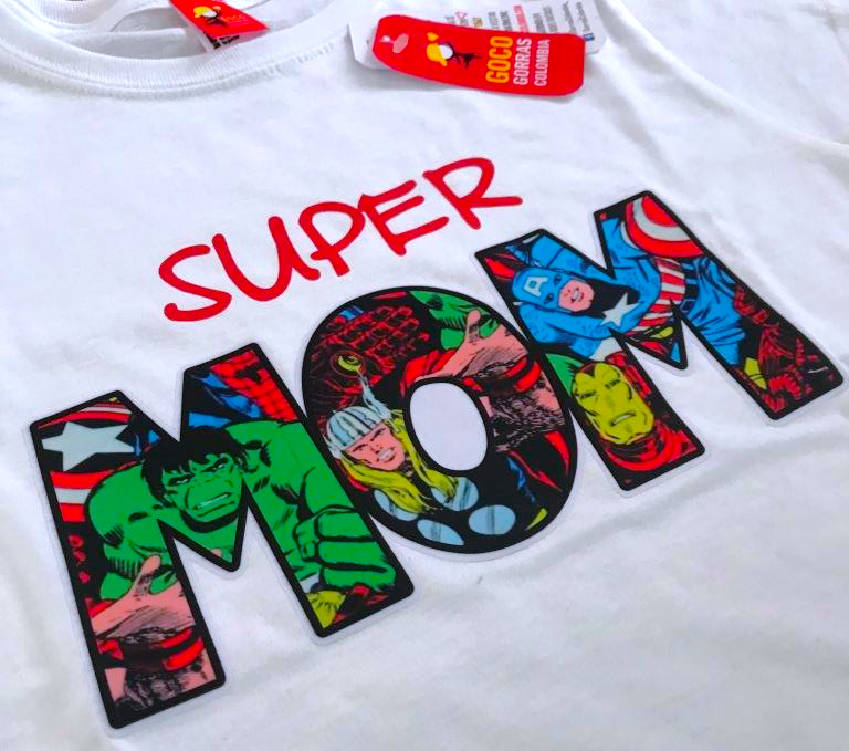 Camiseta THE MARVEL SUPER HEROES DAD / MOM / SUPER...