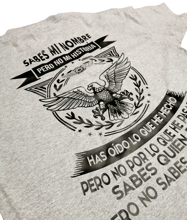 Camiseta ÁGUILA - SABES MI NOMBRE PERO NO MI HISTORIA