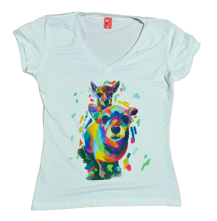Camiseta PERROS ACUARELA