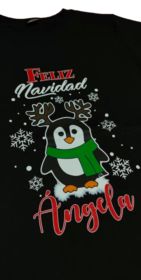 Camiseta PINGÜINO - FELIZ NAVIDAD