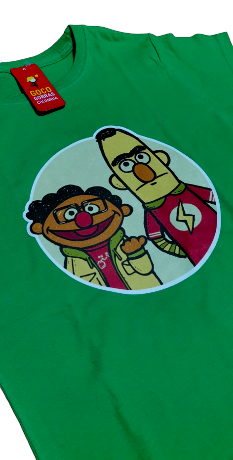Camiseta PLAZA SÉSAMO BETO Y ENRIQUE