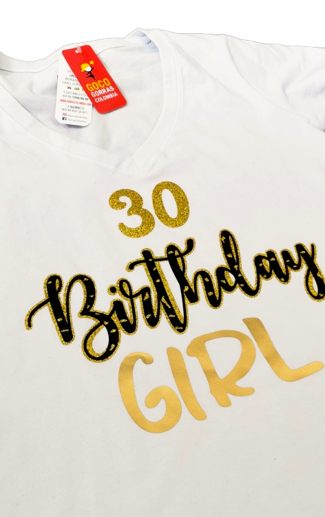 Camiseta BIRTHDAY GIRL (Número)