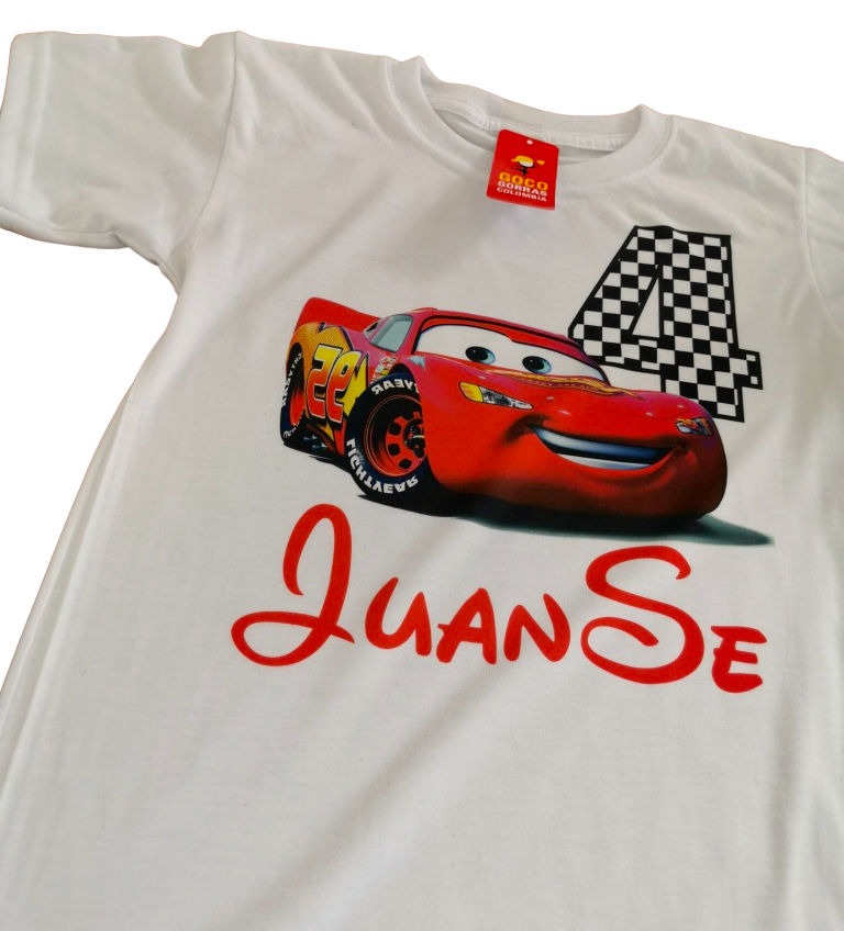 Camiseta CARS RAYO MCQUEEN