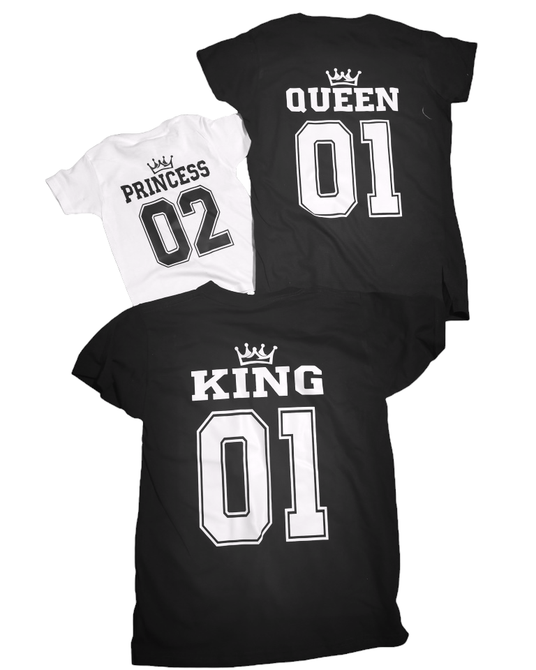 Camiseta KING / QUEEN / PRINCESS