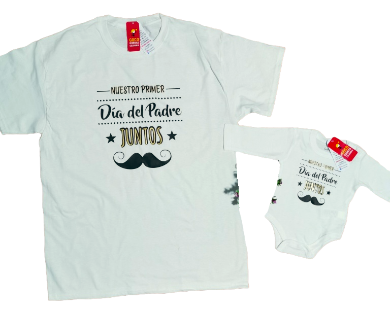 Camiseta Body NUESTRO PRIMER DÍA DEL PADRE JUNTOS – Gorras