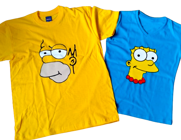 Camisetas personalizadas de los simpsons sale