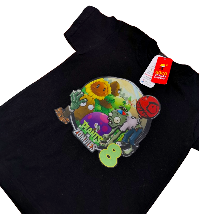 Camiseta PLANTAS VS ZOMBIES