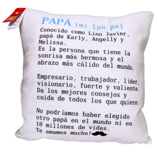 Cojín DEFINICIÓN DE PAPÁ (Nombres)