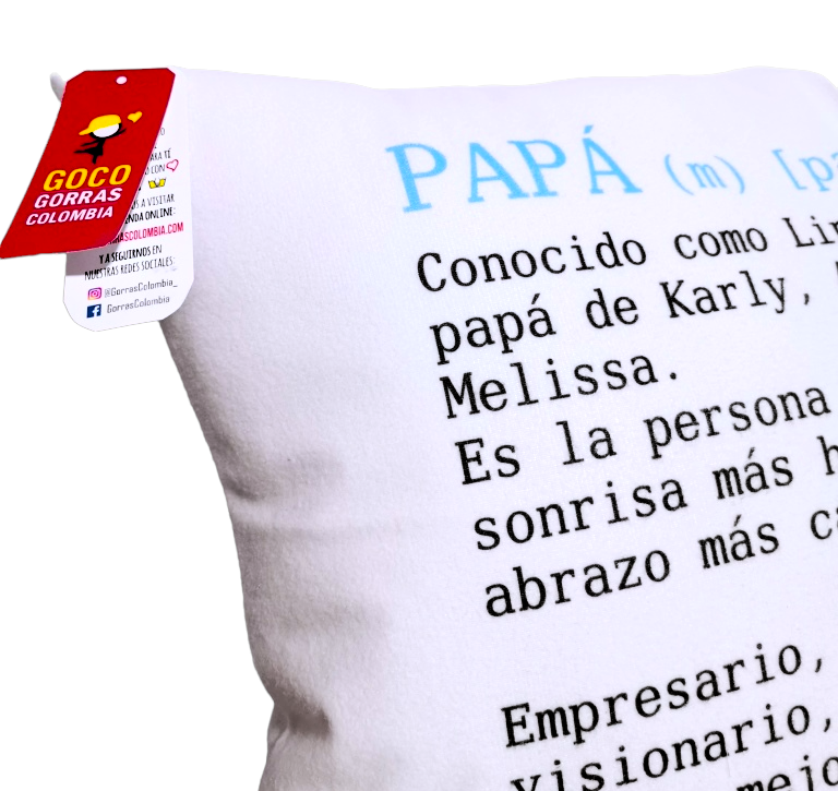 Cojín DEFINICIÓN DE PAPÁ (Nombres)