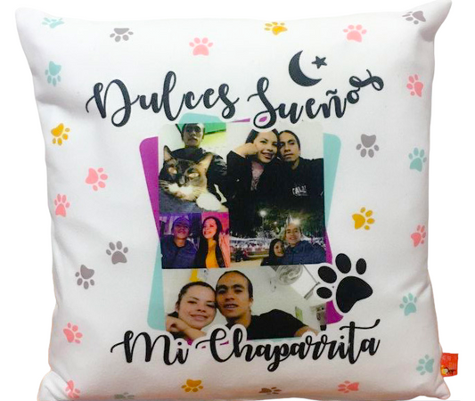 Cojín DULCES SUEÑOS (Apodo-Fotos)