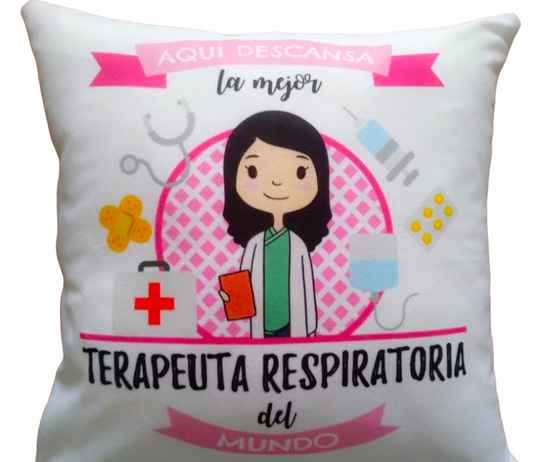 Cojín AQUÍ DESCANSA... (Profesión)