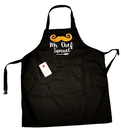 Delantal MOSTACHO - MR CHEF (Nombre)
