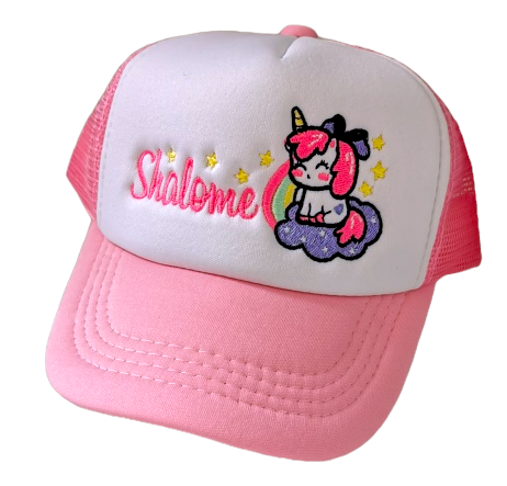 Gorra UNICORNIO CON ARCO IRIS (Nombre)