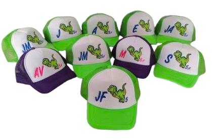 Gorra DINOSAURIO T-REX (Iniciales-Número)