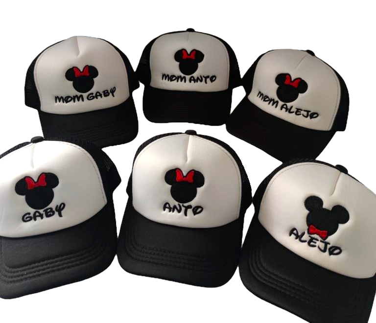 Gorra MINNIE Y MICKEY - MADRE E HIJ@ (Nombre)