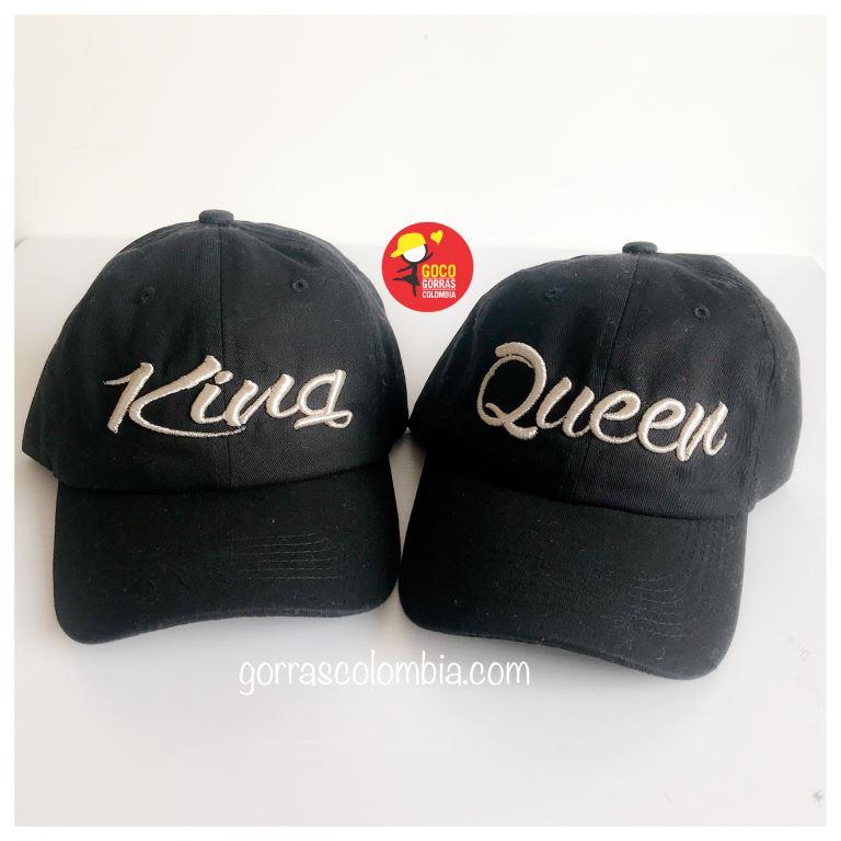 Gorras KING Y QUEEN 3D