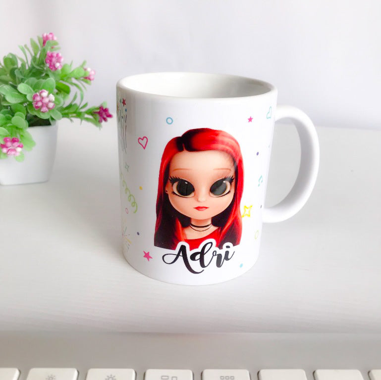 Mug EMOJI - SIN LOCAS AMIGAS... (Nombre)