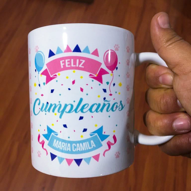 Mug FELIZ CUMPLEAÑOS (Fotos)