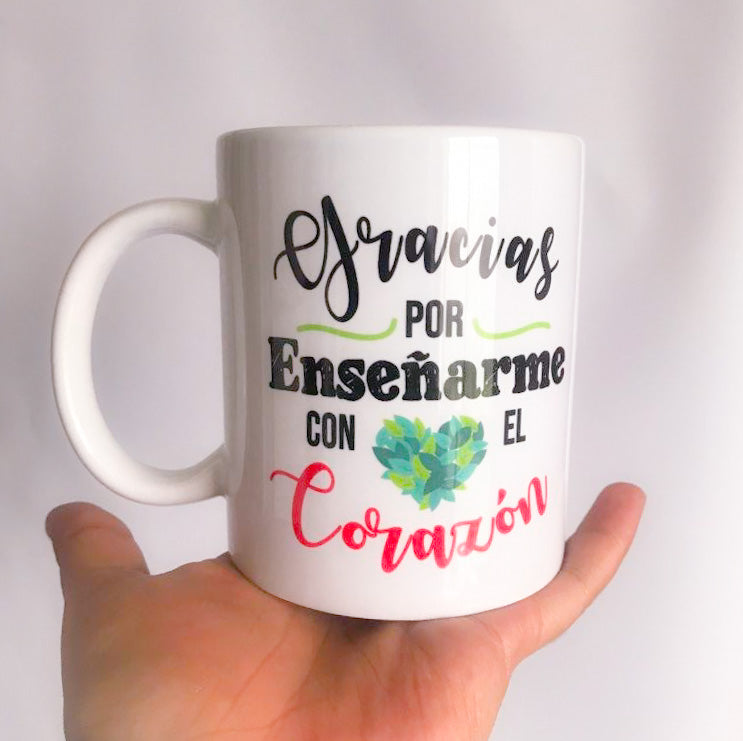 Mug GRACIAS POR ENSEÑARME... (Frase)