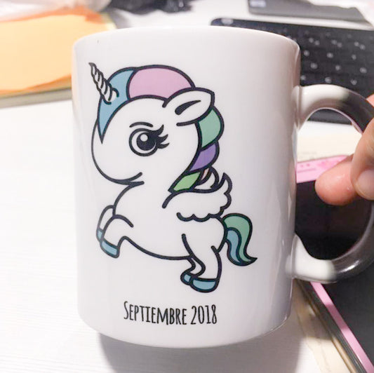 Mug UNICORNIO - SONRÍE A LA VIDA... (Fecha)